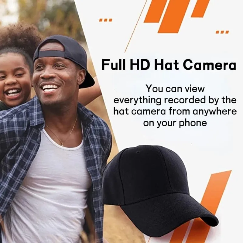 HD 4K Live Video Recording Baseball Cap