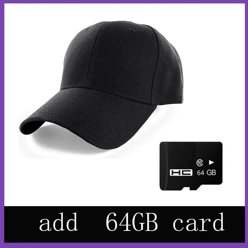HD 4K Live Video Recording Baseball Cap