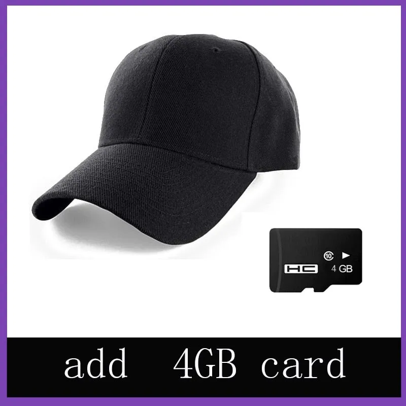 HD 4K Live Video Recording Baseball Cap
