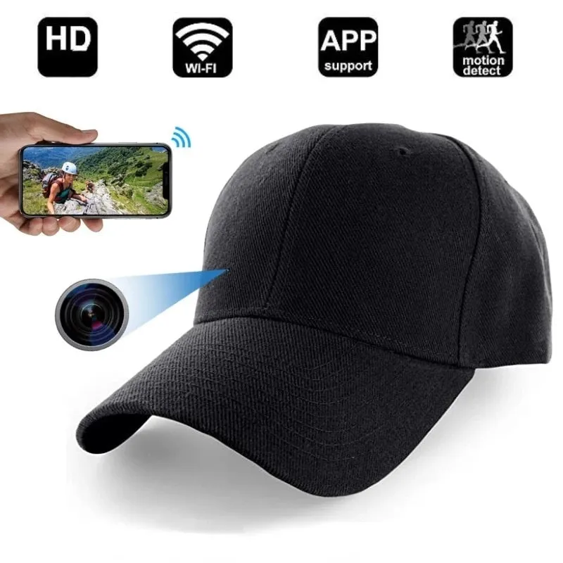 HD 4K Live Video Recording Baseball Cap