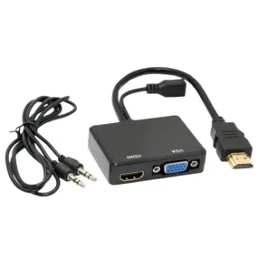 Hd Quality Hdmi To Vga And Hdmi Splitter