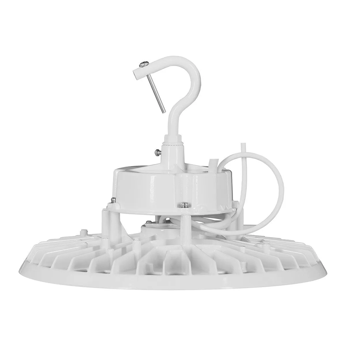 High Bay UFO LED Light, 240 Watts, 35K/40K/50K, 36000 Lumens, White Finish, 120-277V