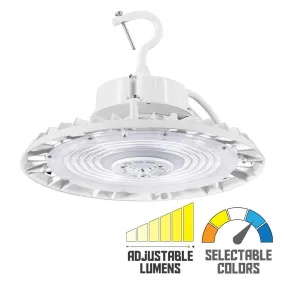 High Bay UFO LED Light, 240 Watts, 35K/40K/50K, 36000 Lumens, White Finish, 120-277V