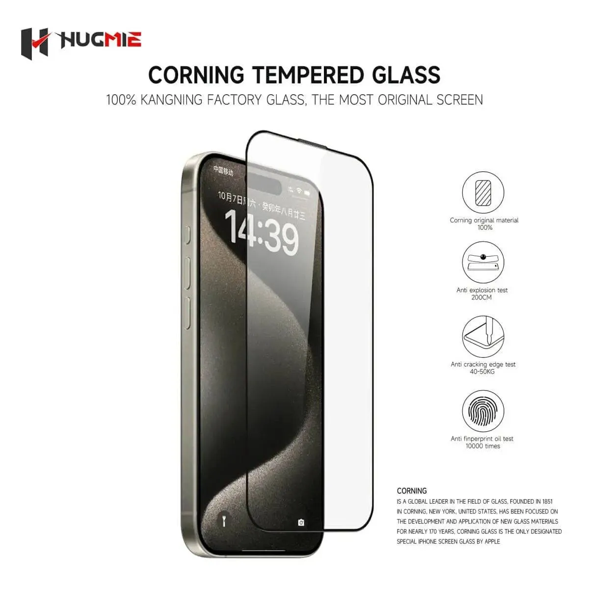Hugmie® iPhone Corning Glass Screen Protector