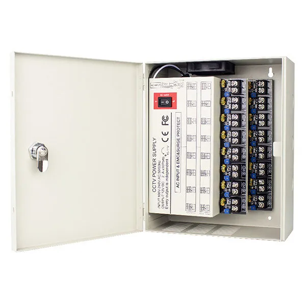 IC Realtime - PS-DC32A16HD-4DK / 16 Channel Power Supply / AC110- 220V / 4A 47-63Hz