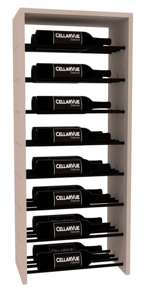 InstaCellar - 17.5" Horizontal Double Deep Top Display - Black Metal Rods