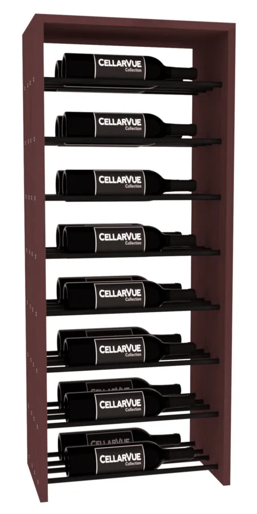 InstaCellar - 17.5" Horizontal Double Deep Top Display - Black Metal Rods