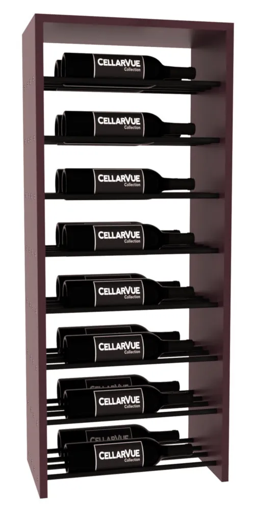 InstaCellar - 17.5" Horizontal Double Deep Top Display - Black Metal Rods
