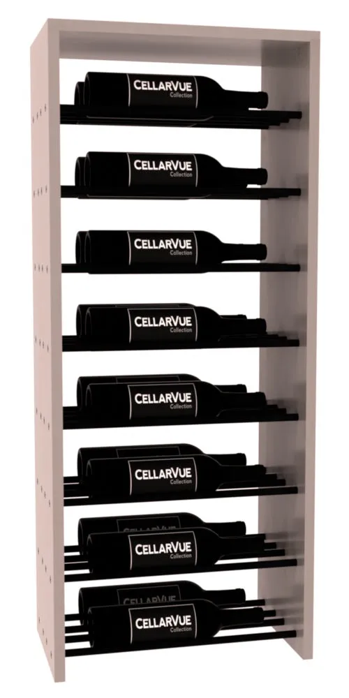 InstaCellar - 17.5" Horizontal Double Deep Top Display - Black Metal Rods