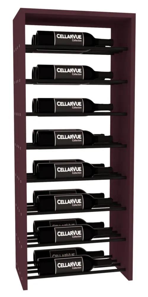 InstaCellar - 17.5" Horizontal Double Deep Top Display - Black Metal Rods