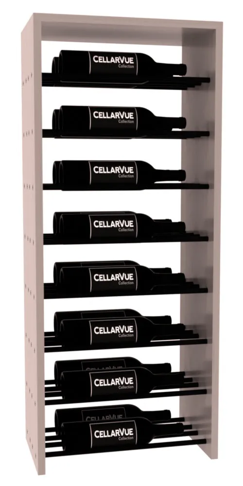 InstaCellar - 17.5" Horizontal Double Deep Top Display - Black Metal Rods