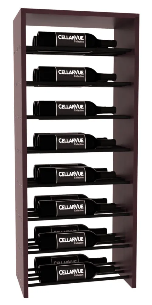 InstaCellar - 17.5" Horizontal Double Deep Top Display - Black Metal Rods