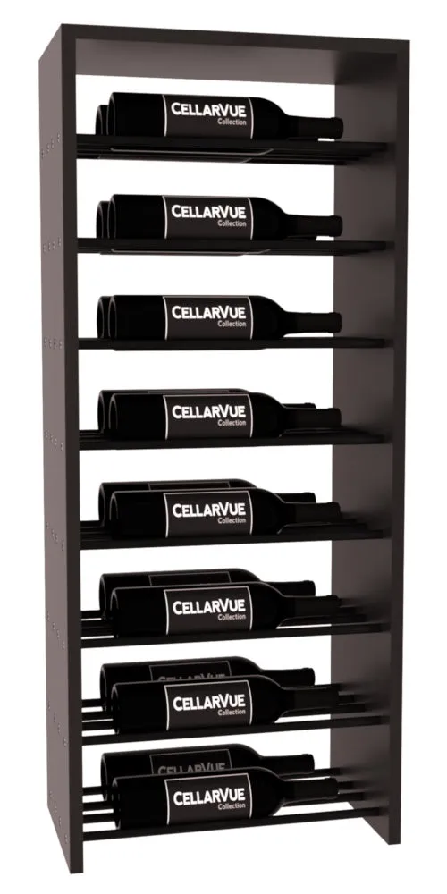 InstaCellar - 17.5" Horizontal Double Deep Top Display - Black Metal Rods