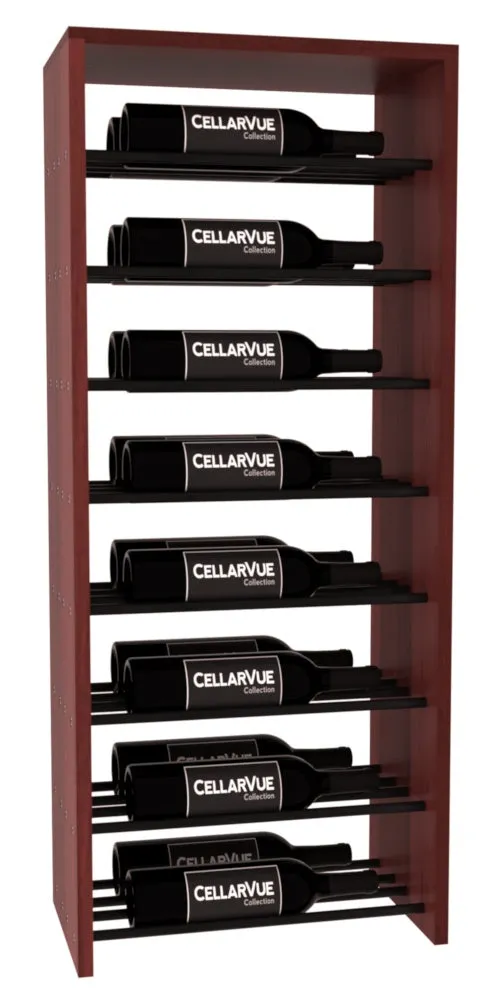 InstaCellar - 17.5" Horizontal Double Deep Top Display - Black Metal Rods