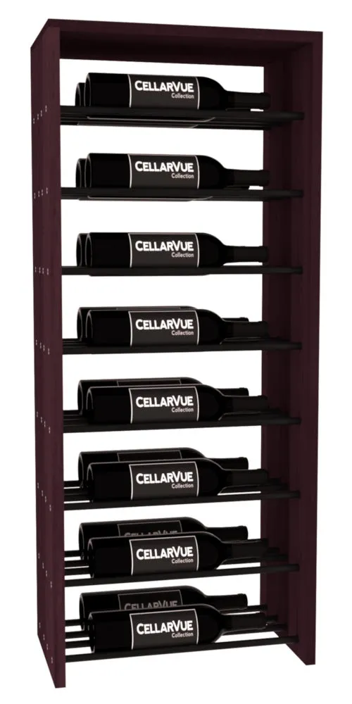 InstaCellar - 17.5" Horizontal Double Deep Top Display - Black Metal Rods