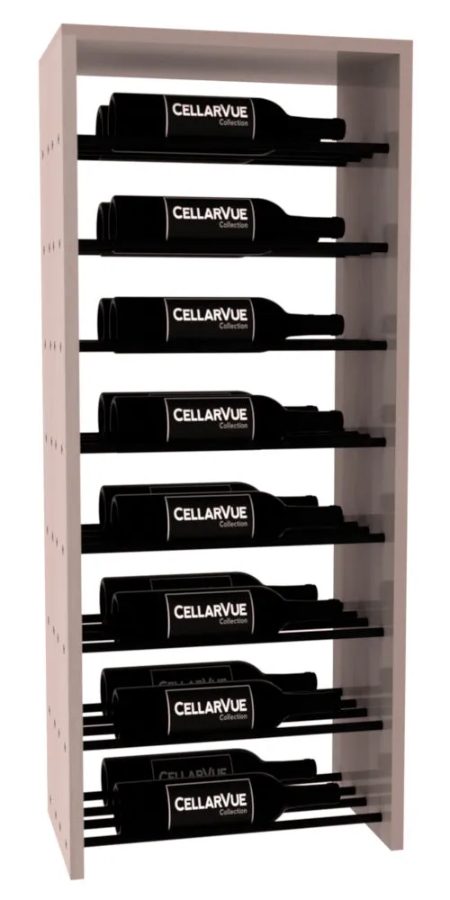 InstaCellar - 17.5" Horizontal Double Deep Top Display - Black Metal Rods
