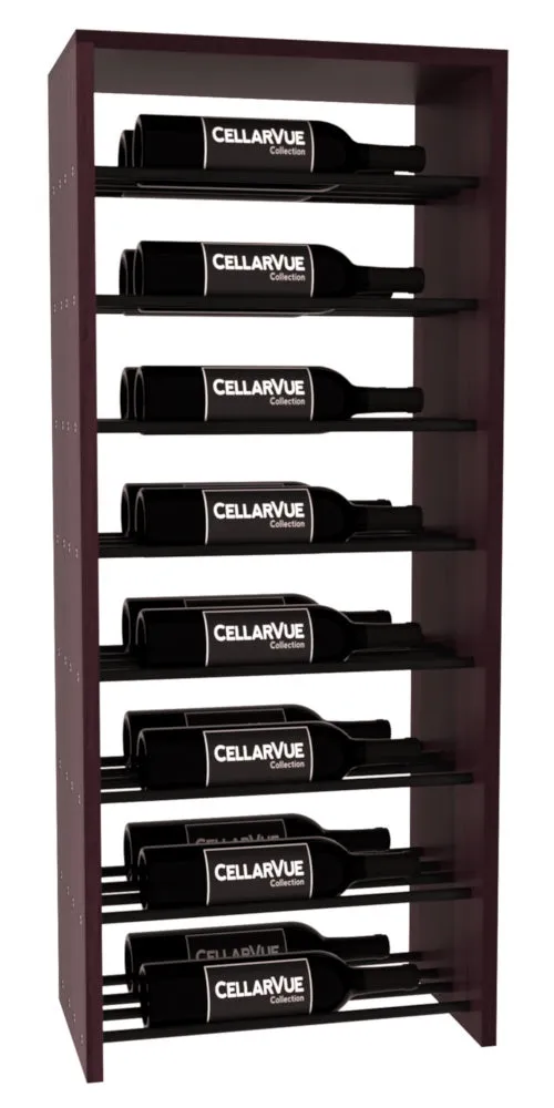 InstaCellar - 17.5" Horizontal Double Deep Top Display - Black Metal Rods