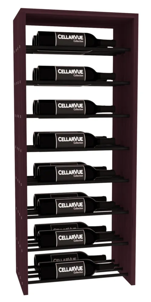 InstaCellar - 17.5" Horizontal Double Deep Top Display - Black Metal Rods