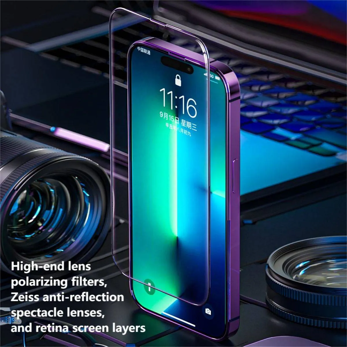 iPhone 13 WEKOME 9D Curved HD Tempered Glass Screen Protector WTP-066