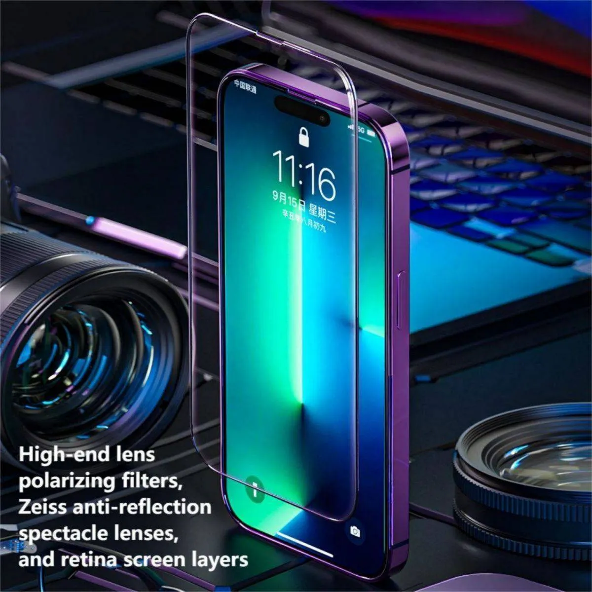 iPhone 13/13 Pro/14 WEKOME Corning 9D Curved HD Tempered Glass Screen Protector WTP-068