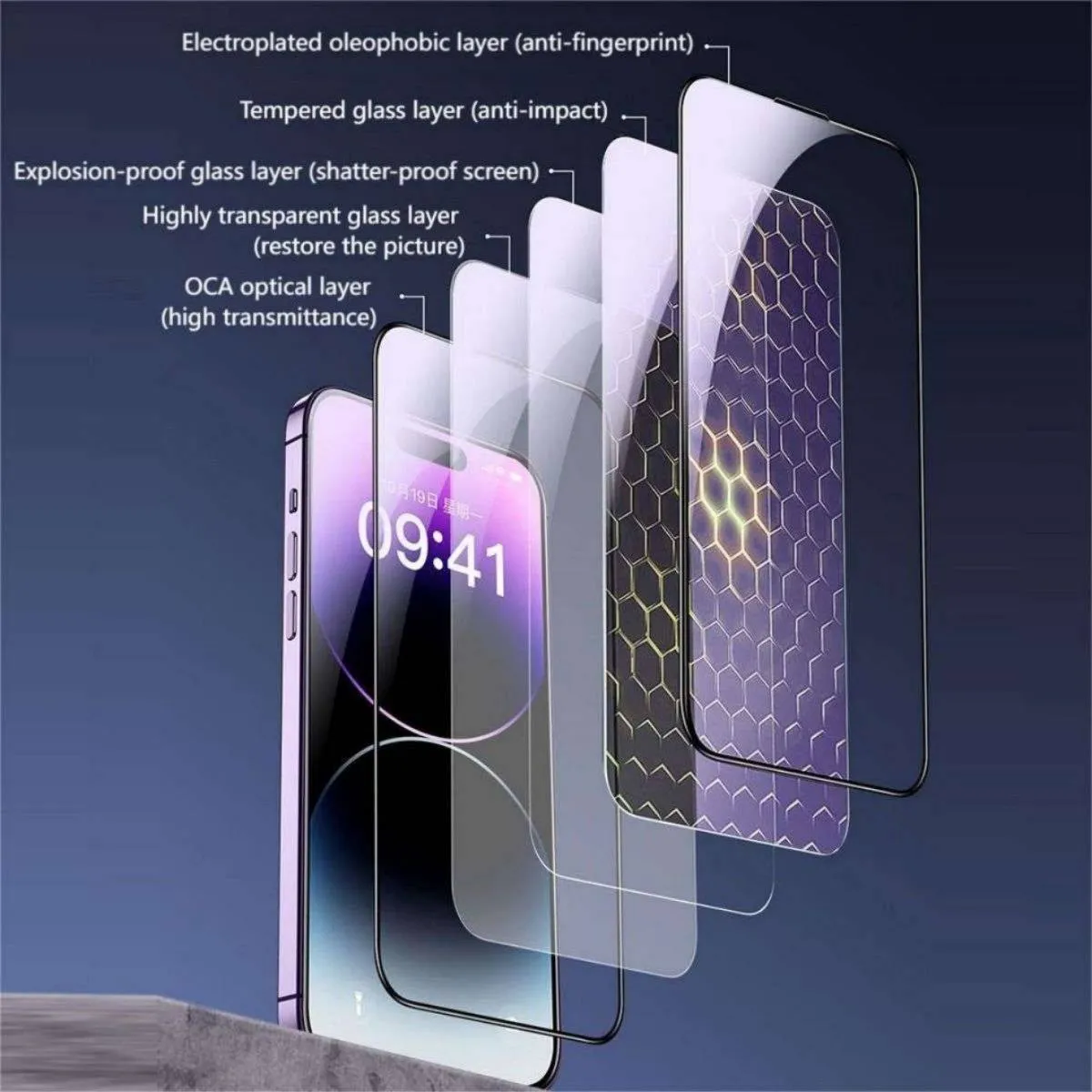 iPhone 13/13 Pro/14 WEKOME Corning 9D Curved HD Tempered Glass Screen Protector WTP-068