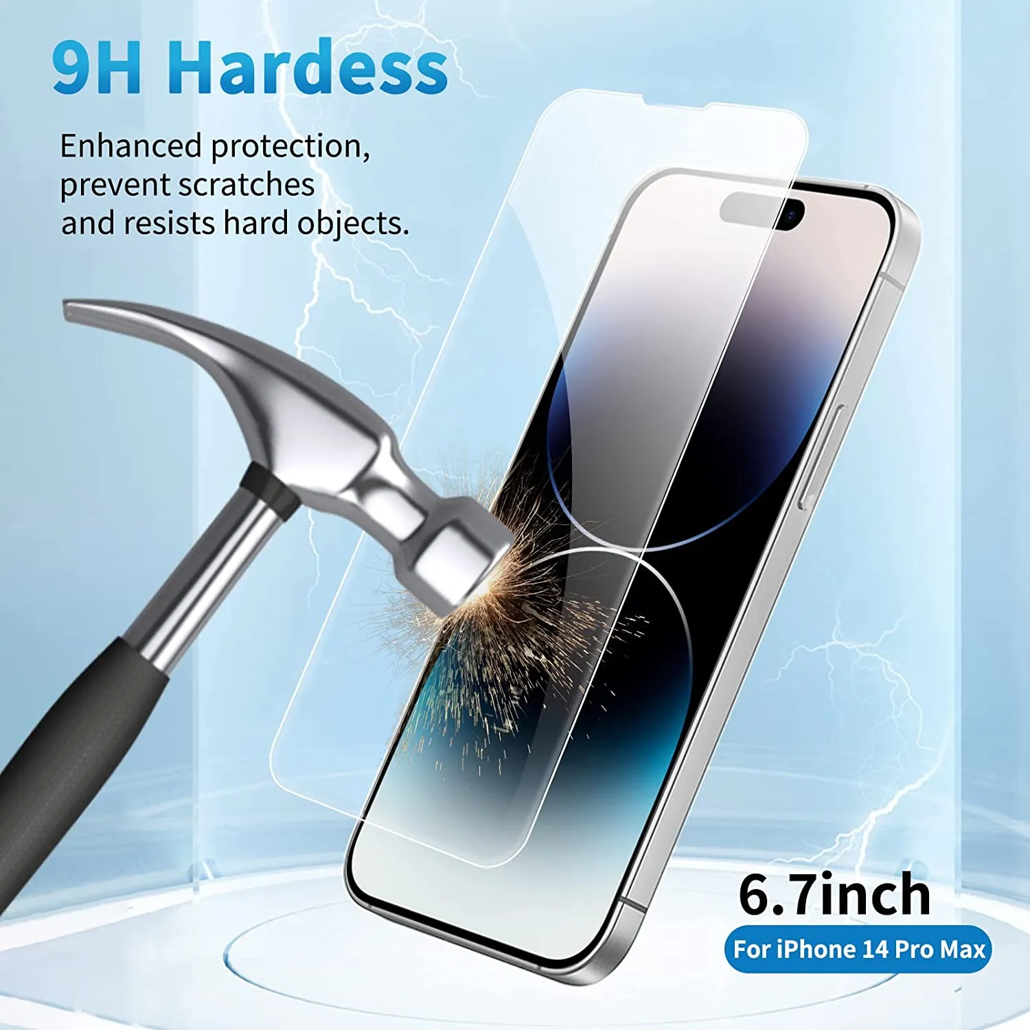 iphone 14 Pro Max Tempered Glass screen protectors 4-Pack