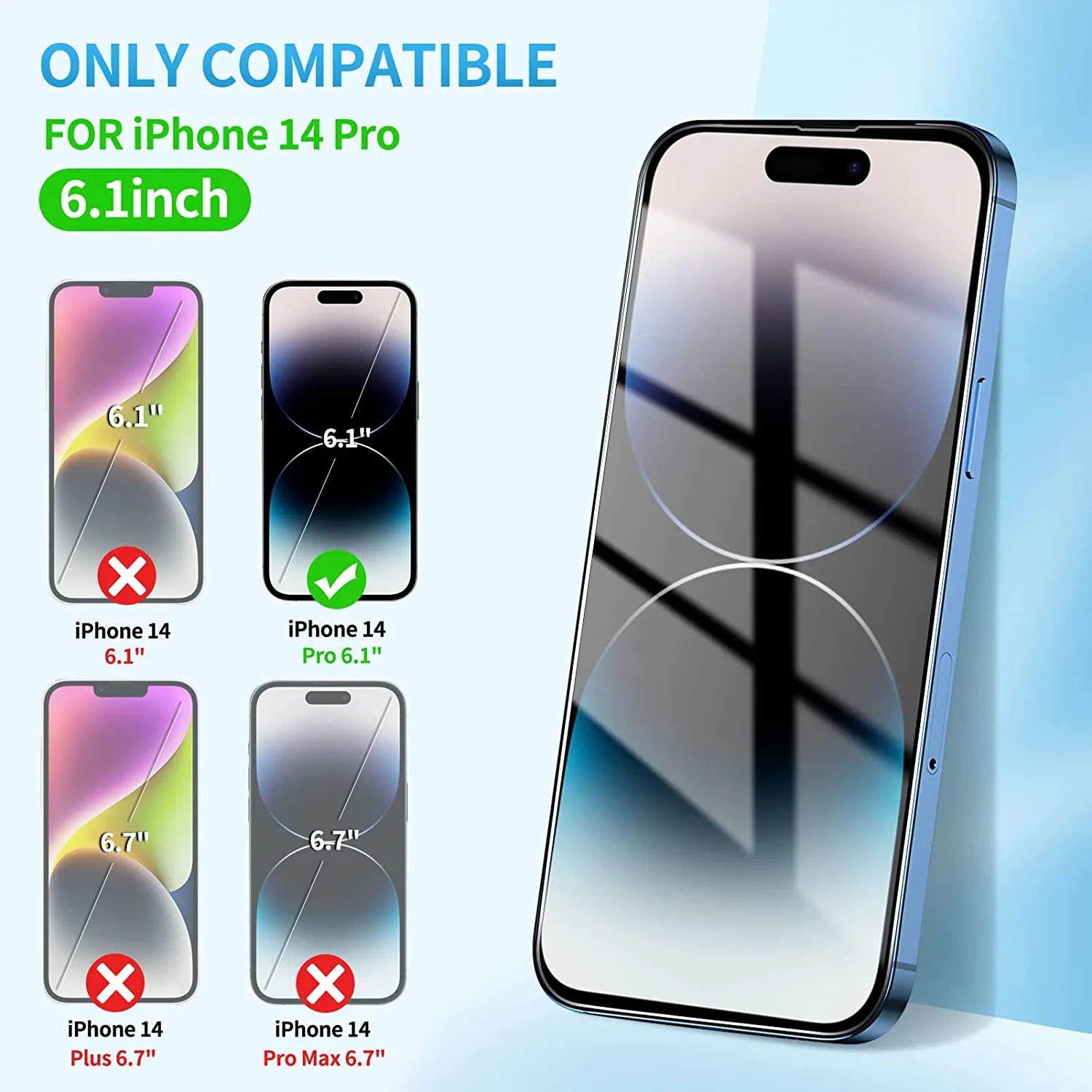 iphone 14 Pro Max Tempered Glass screen protectors 4-Pack