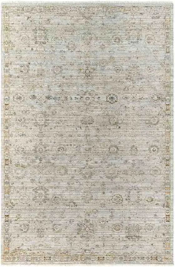 Jawara Traditional Ivory Washable Area Rug