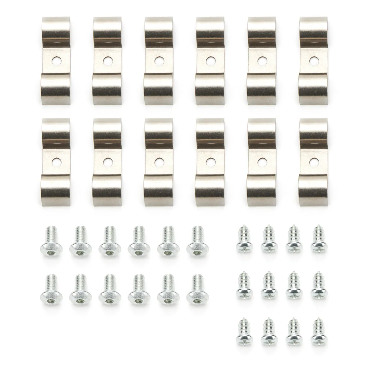 Keep It Clean Double Line Clamp - 1/2 in - Stainless (Set of 12)