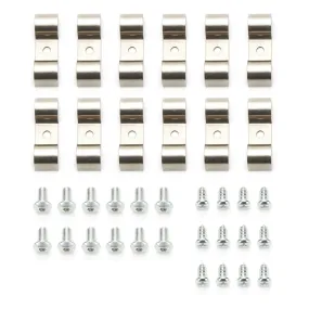 Keep It Clean Double Line Clamp - 1/2 in - Stainless (Set of 12)