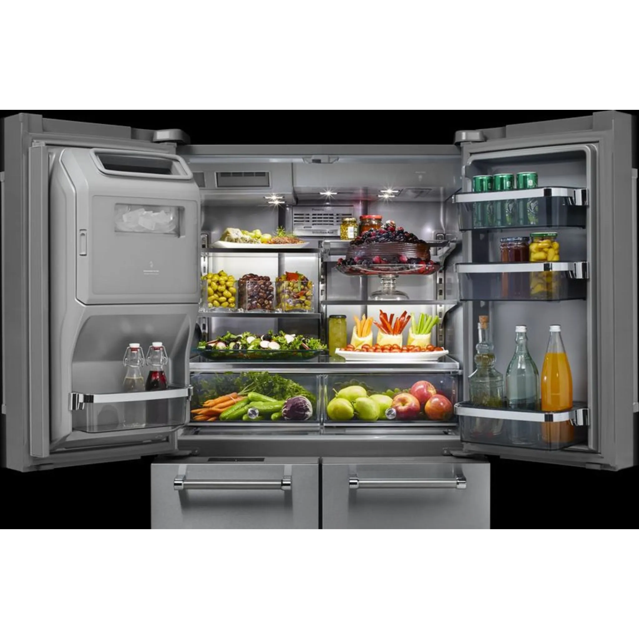 KitchenAid 5 Door Fridge (KRMF706ESS) - Stainless Steel