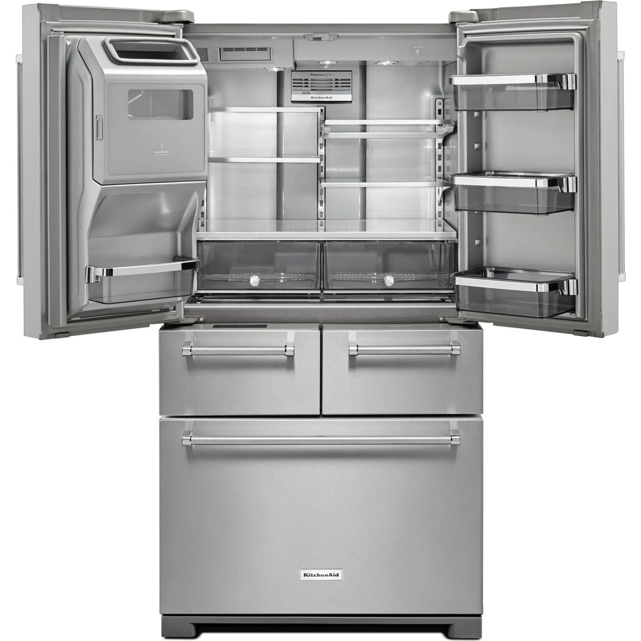 KitchenAid 5 Door Fridge (KRMF706ESS) - Stainless Steel