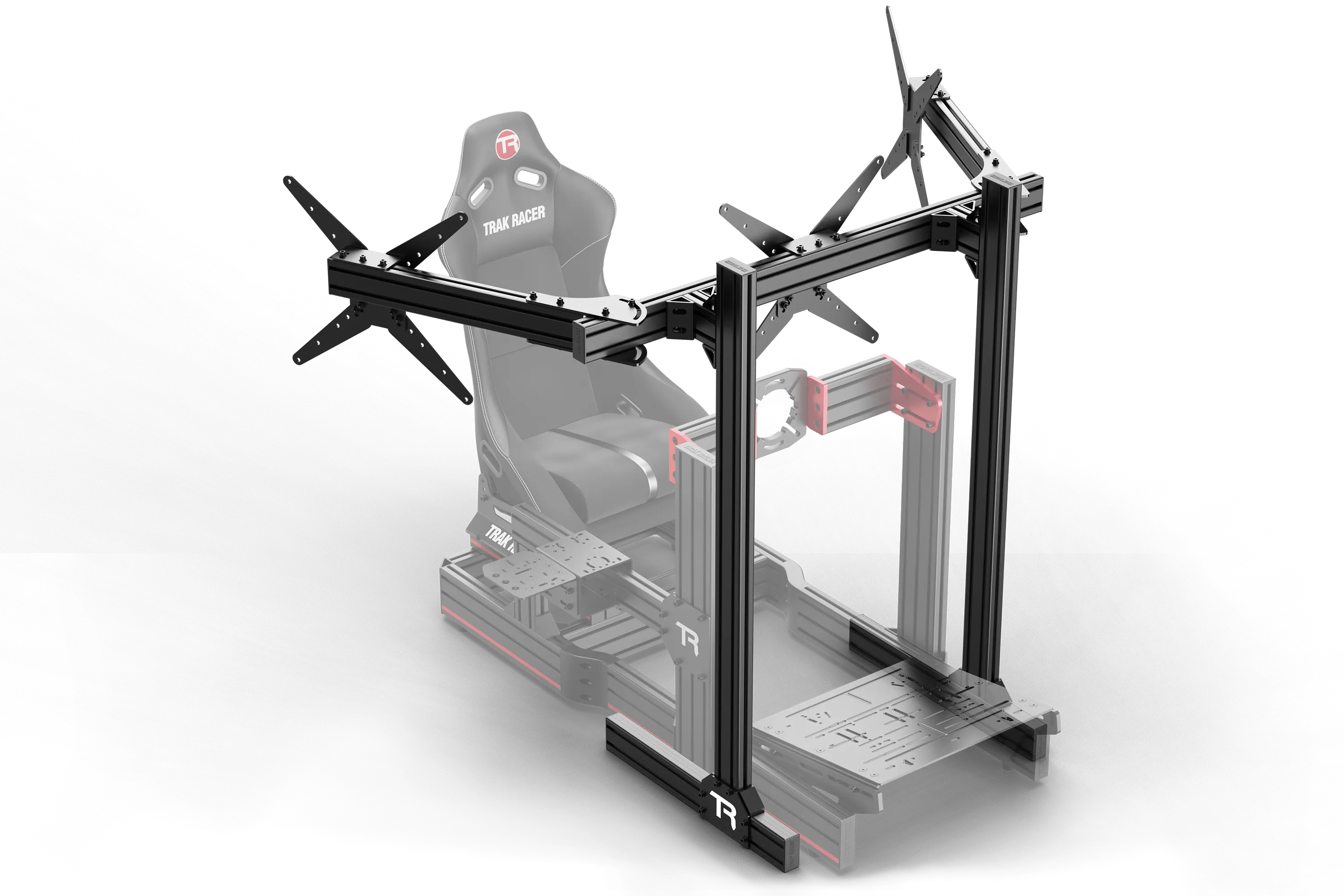 Large Freestanding Triple Monitor Stand - 1200mm / 47.25" Wide