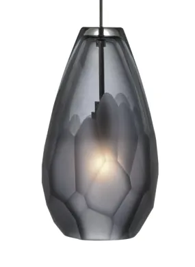 LED Pendant from the Briolette Collection in Antique Bronze Finish by Visual Comfort Modern