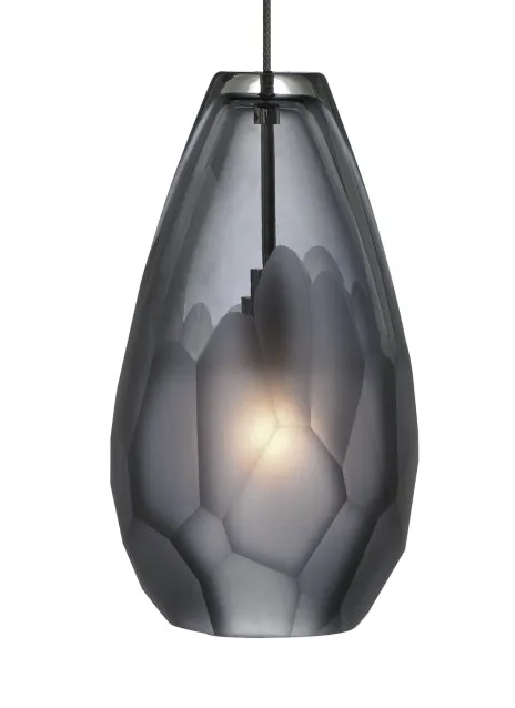 LED Pendant from the Briolette Collection in Antique Bronze Finish by Visual Comfort Modern