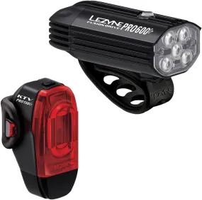 LEZYNE Fusion Drive Pro 600  and KTV Drive Pro  Bicycle Light Set, USB-C Rechargeable