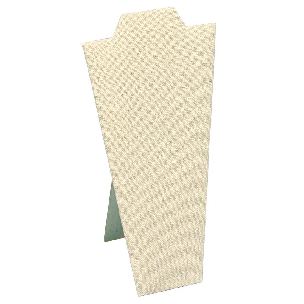 Linen Fabric 8 7/8"H Necklace Display with Easel