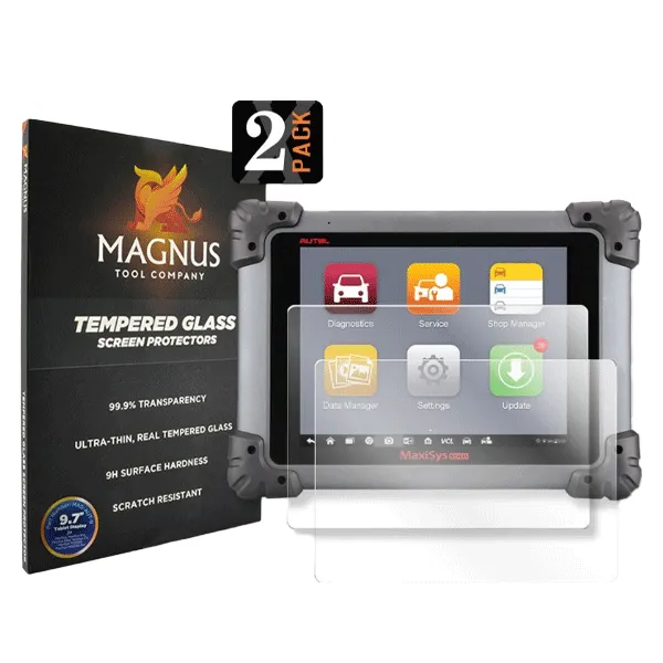 Lock Labs/Magnus - Autel MaxiSys Elite - Tempered Glass Screen Protectors - (2 Pack)