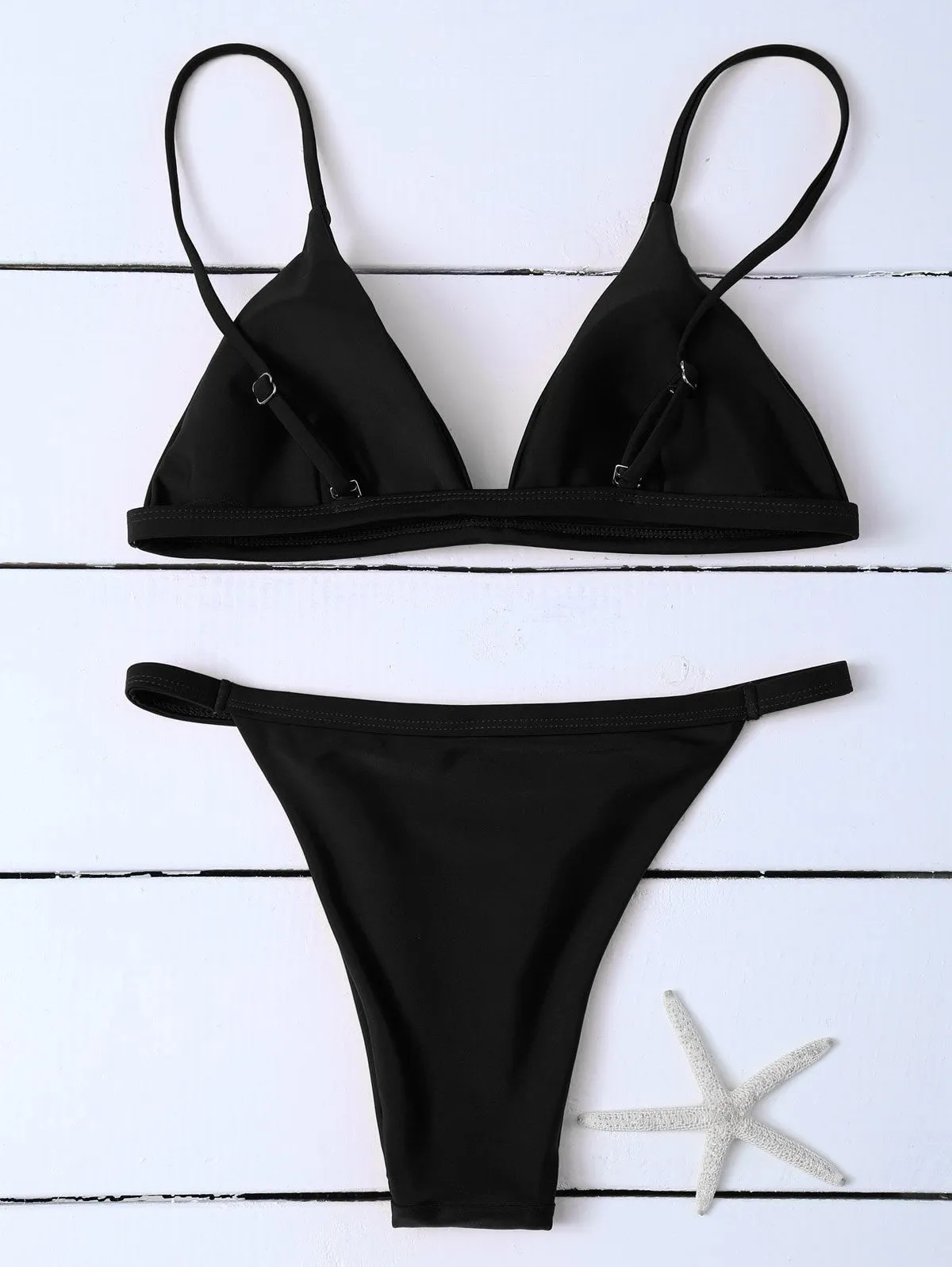 Low Waisted Spaghetti Strap Bikini Swimwear