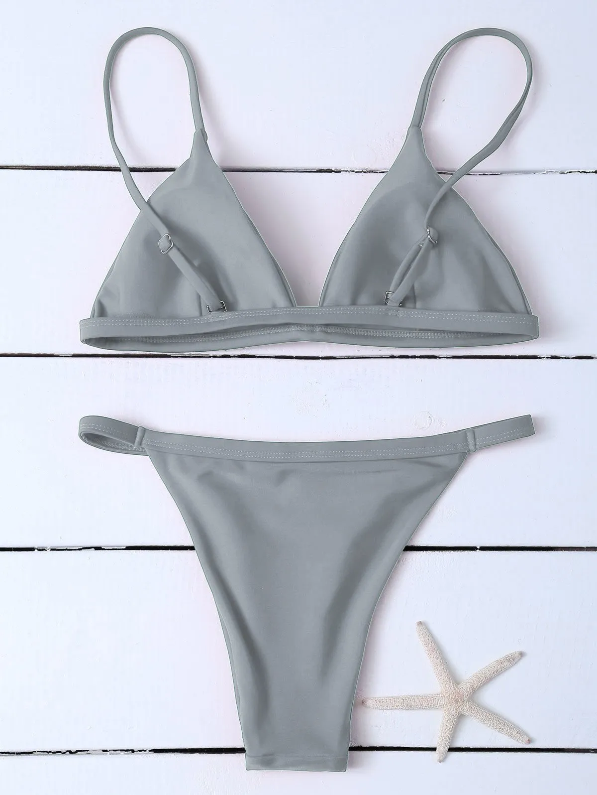 Low Waisted Spaghetti Strap Bikini Swimwear