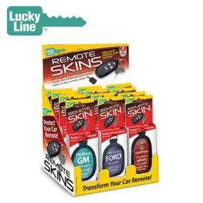LuckyLine - 48800 - Display Box of 12 Remote Skins - Ford / GM / Universal