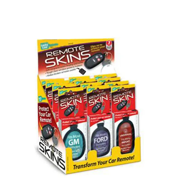 LuckyLine - 48800 - Display Box of 12 Remote Skins - Ford / GM / Universal
