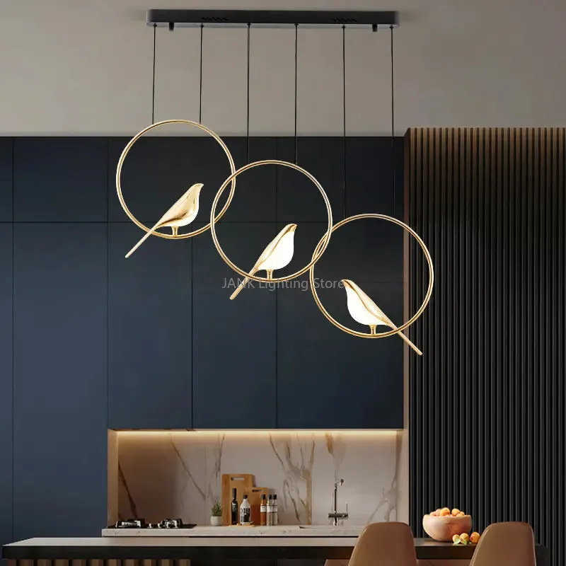 Luxury Magpie Bird Pendant Lamp for Mansion Home Decor