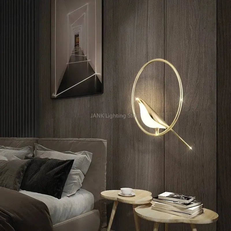 Luxury Magpie Bird Pendant Lamp for Mansion Home Decor