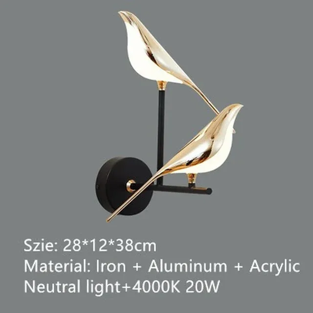 Luxury Magpie Bird Pendant Lamp for Mansion Home Decor