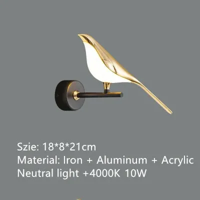 Luxury Magpie Bird Pendant Lamp for Mansion Home Decor