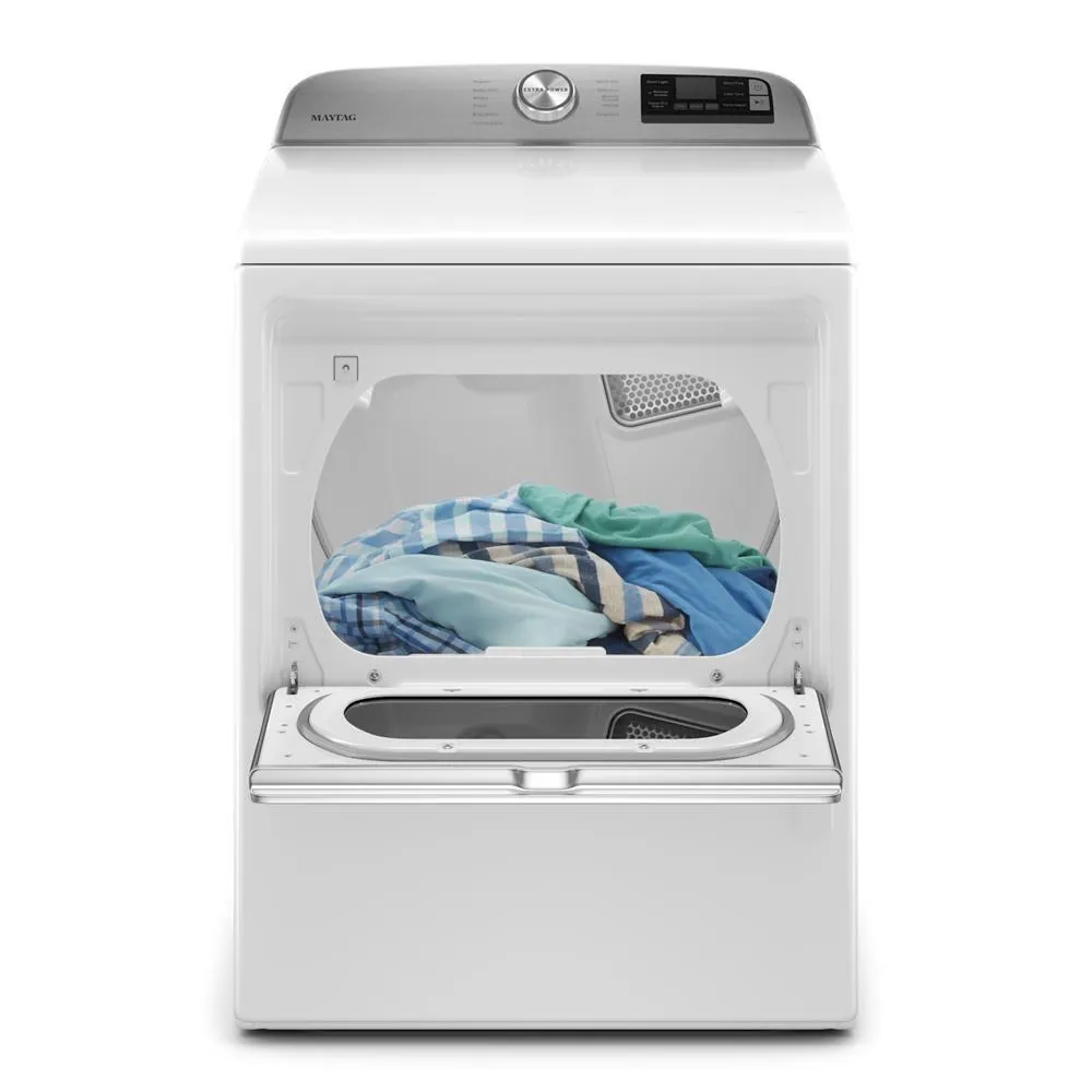 Maytag MGD6230HW Smart Top Load Gas Dryer with Extra Power - 7.4 cu. ft.