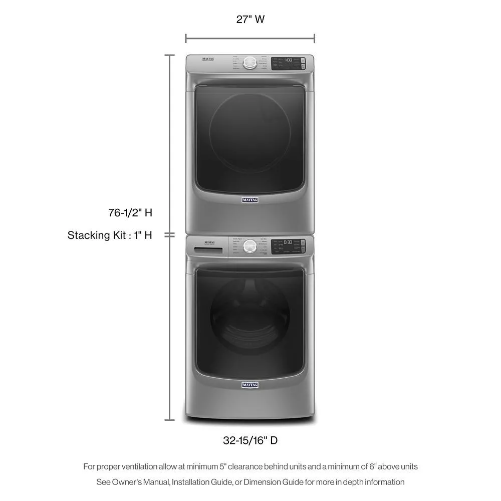 Maytag MGD6630HC Front Load Gas Dryer with Extra Power and Quick Dry Cycle - 7.3 cu. ft.