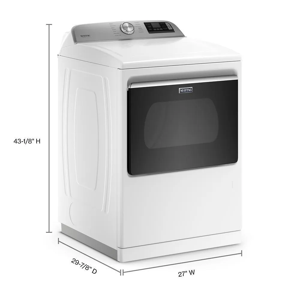 Maytag MGD7230HW Smart Top Load Gas Dryer with Extra Power - 7.4 cu. ft.