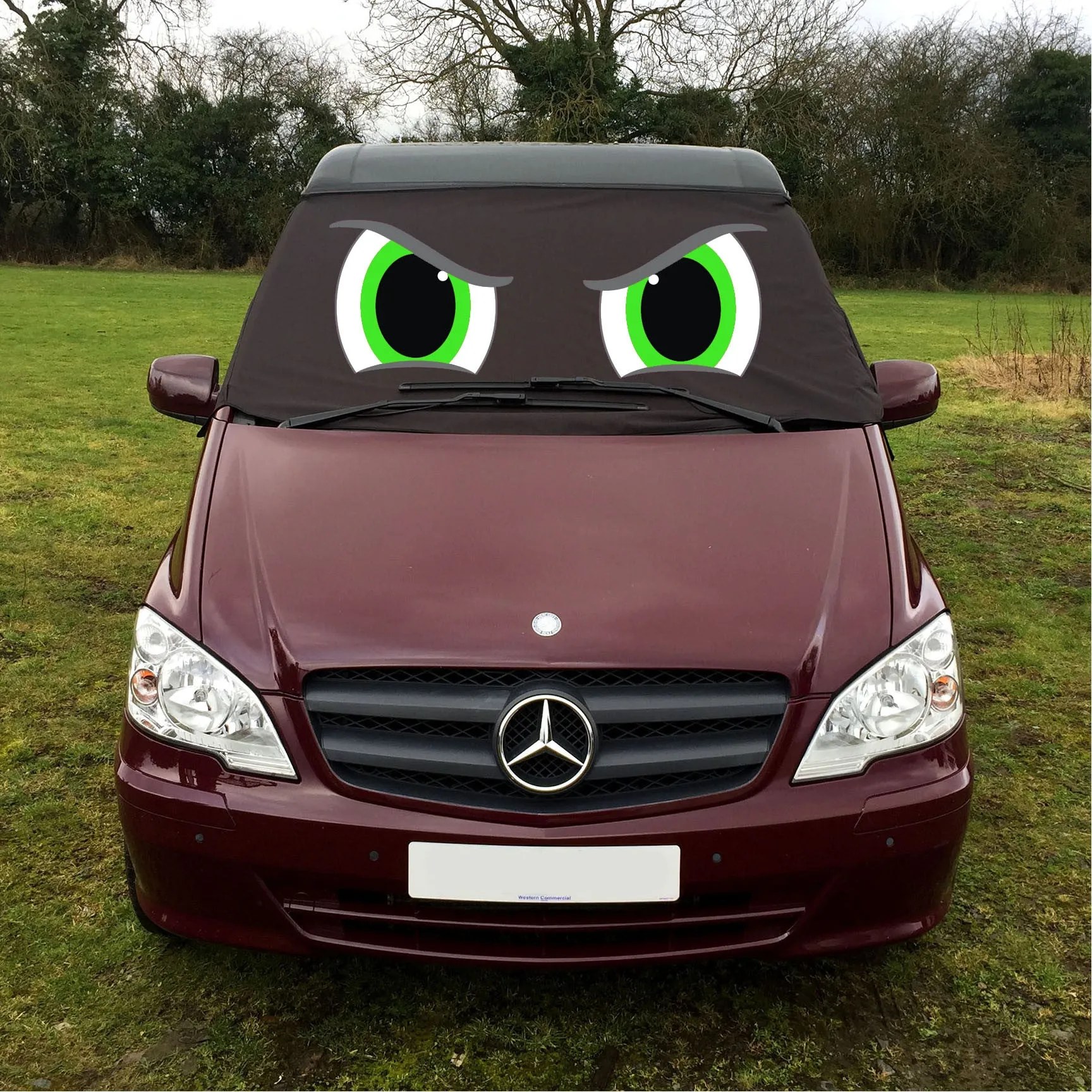 Mercedes-Benz Vito W639 Custom Screen Cover Eyes - Rocky